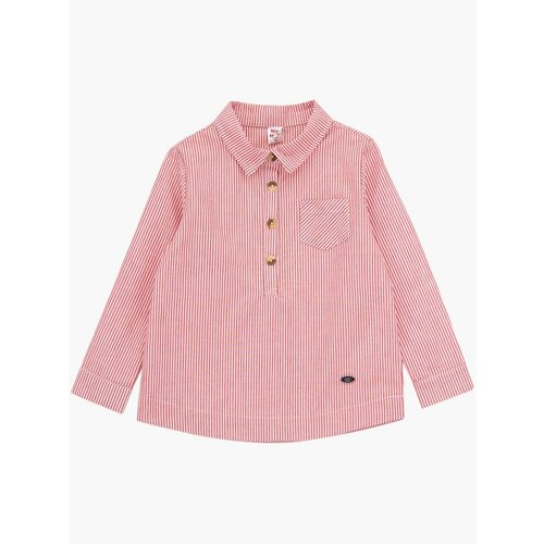 Рубашка Mini Maxi, размер 116, мультиколор, красный