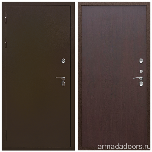 Входная дверь Армада Термо 3К Молоток коричневый; МДФ 6 мм Венге