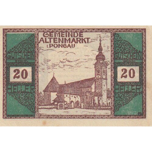 Австрия, Альтенмаркт-им-Понгау 20 геллеров 1914-1920 гг. (2)