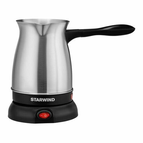 Кофеварка StarWind STS6054 электрическая турка серебристый черный 1558₽