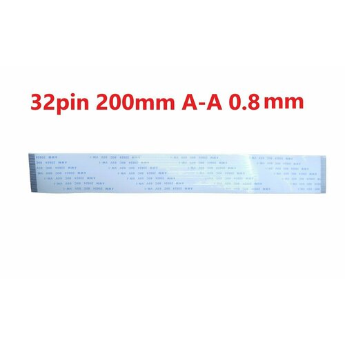 Шлейф FFC 32-pin Шаг 0.8mm Длина 20cm Прямой A-A AWM 20624 80C 60V VW-1 шлейф ffc 24 pin шаг 0 5mm длина 20cm обратный a b awm 20624 80c 60v vw 1