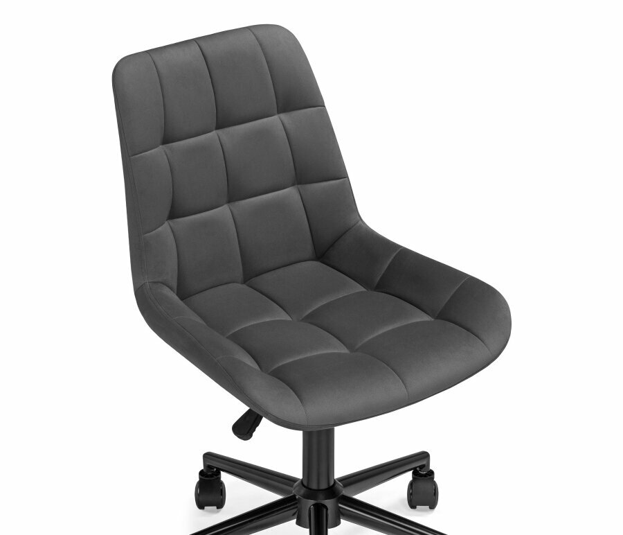 Компьютерное кресло Woodville Честер темно-серый велюр velutto 32 / черный - фотография № 6