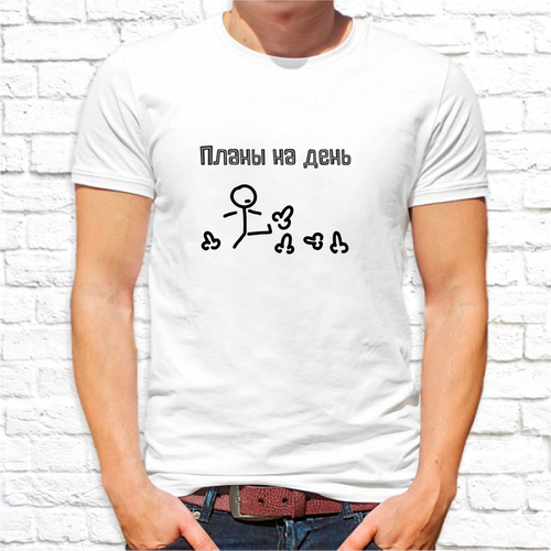 Футболка, размер 50/52, белый