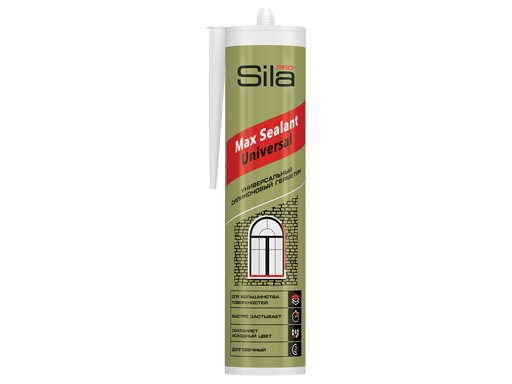 Sila pro max Sealant силиконовый универсальный герметик, белый 280мл. US20806