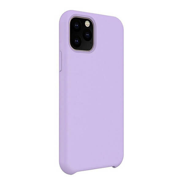 Чехол Silicone Case без логотипа с бархатной подложкой для iPhone 12 Mini Сиреневый (5)