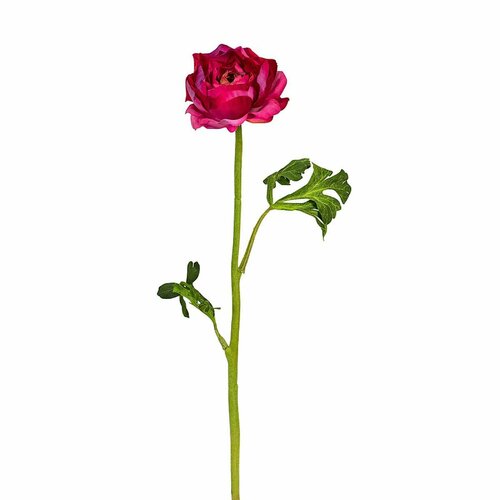 Искусственный цветок Fiebiger Floristik - Ранункулюс, светло-вишневый, 46 см, 3 шт