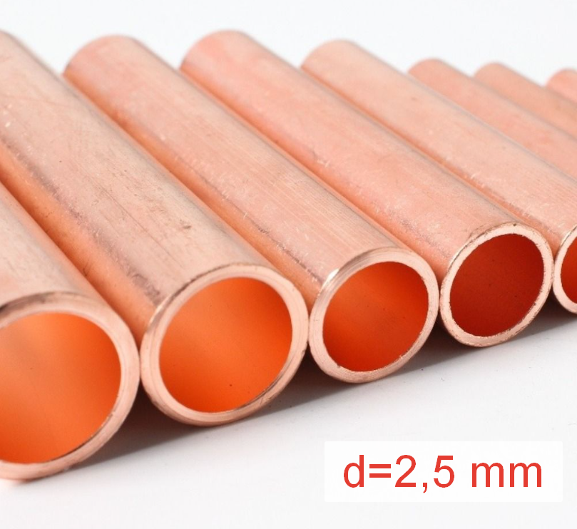 фото Медные гильзы ГМ-2,5, 10 шт.