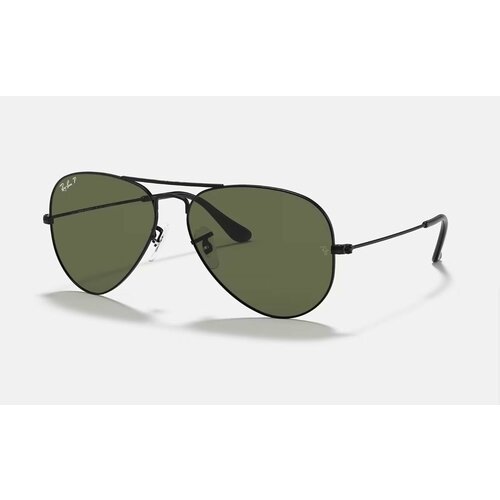 Солнцезащитные очки Ray-Ban, черный, зеленый очки солнцезащитные ralph anderl aviator chrome graphite