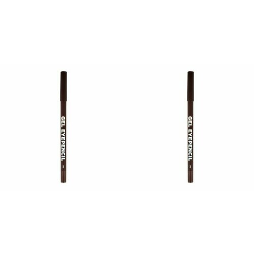 Parisa Карандаш для глаз гелевый Gel Eyepencil, тон 802, коричневый, 2 шт.