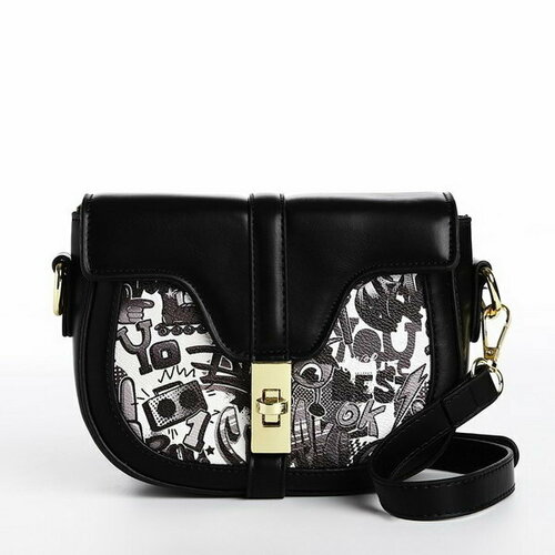 фото Сумка мессенджер сима-ленд, черный сима-лэнд