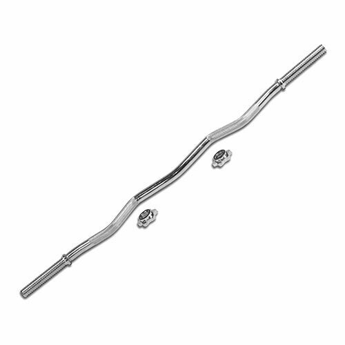 фото Гриф lite weights r0230 w-образный, хромированный, длина 120 см