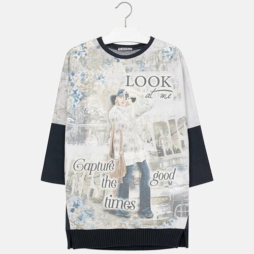 фото Платье mayoral, размер 157 (14 лет), синий