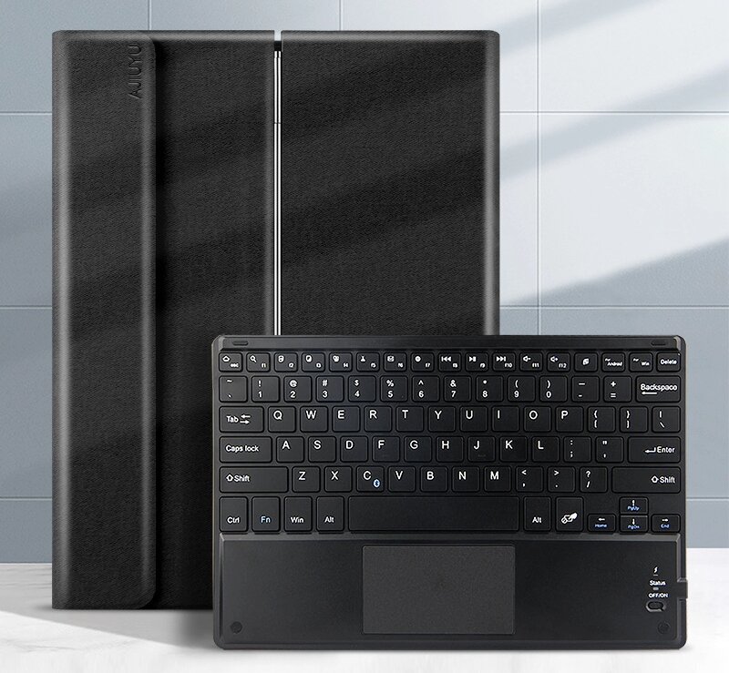 Клавиатура с чехлом MyPads Tasti Keyboard для Lenovo Tab M10 Plus 3rd Gen (TB-125FU/128FU 10.6) / Xiaoxin Pad 2022 (2022) TB128FU съёмная беспровод.