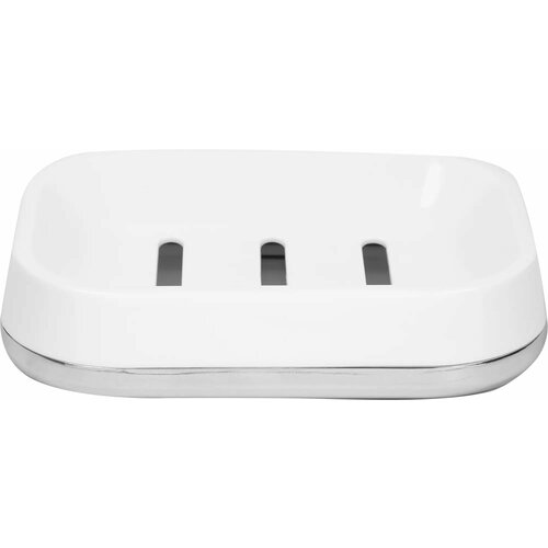 Мыльница Аквадекор Gloss пластик цвет белый