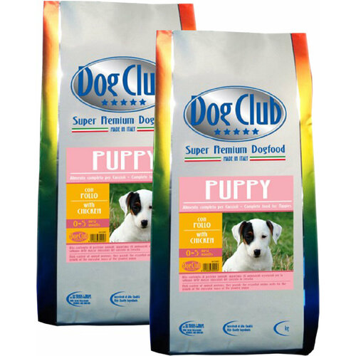 Сухой корм DOG CLUB PUPPY для щенков всех пород с курицей (2,5 + 2,5 кг)