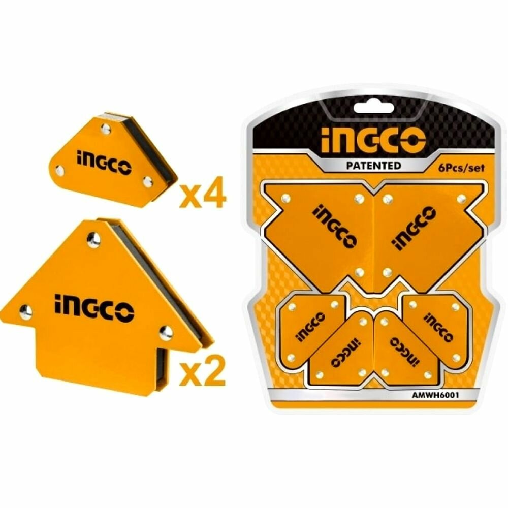 фото Уголок магнитный (набор 6шт) INGCO AMWH6001