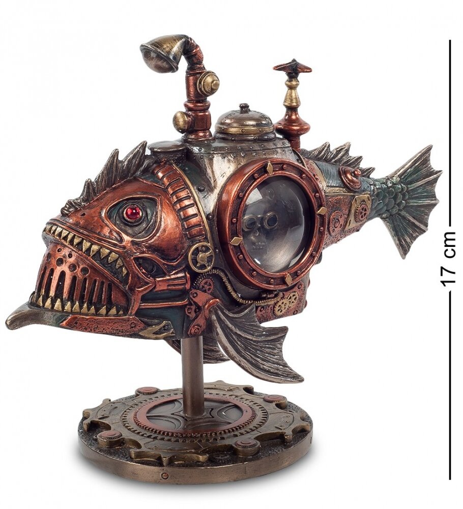 Статуэтка Veronese в стиле Стимпанк "Рыба" (bronze) WS-191