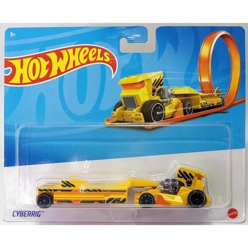 Машинка грузовик-трейлер Hot Wheels Cyberrig BFM60-HMG01 трейлер hot wheels bfm60 1 64