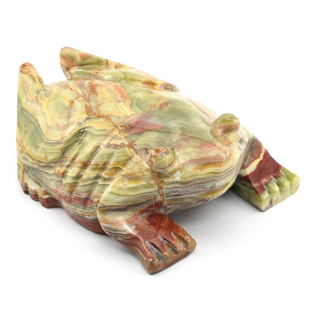 Лягушка из оникса №8 (21*15*6,5см) .