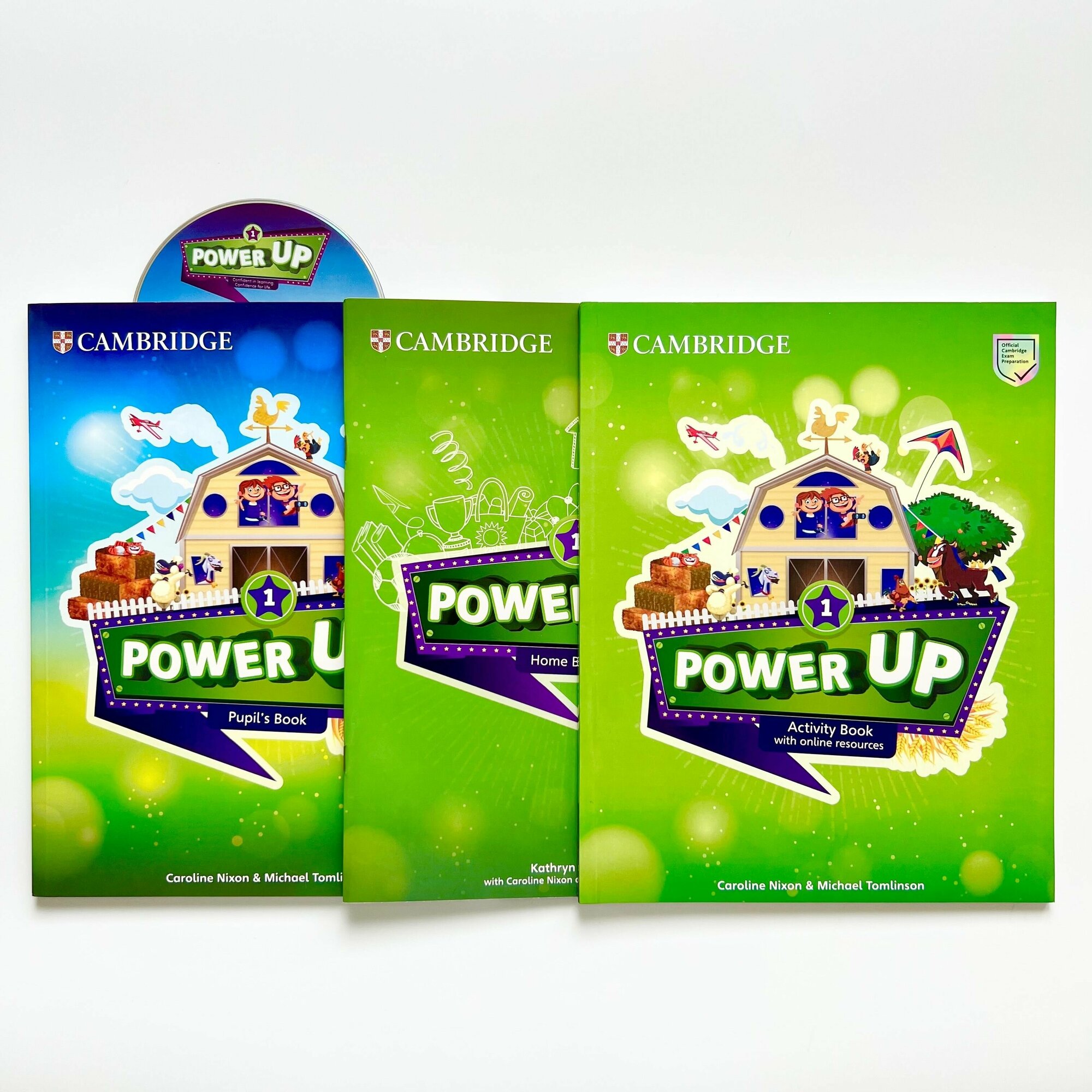 Power Up 1. полный комплект: Pupil's Book + Activity Book + Home Booklet полный комплект