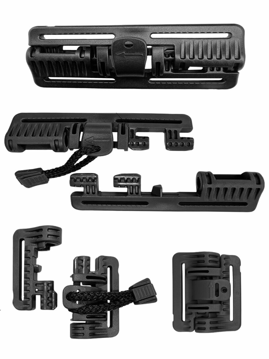 Комплект быстросброса для бронежилета или плитника (черный)