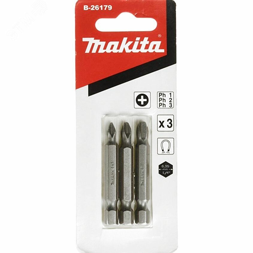 Насадка Makita PH1/PH2/PH3 50мм E-form (MZ) 3шт B-26179 - фото №2