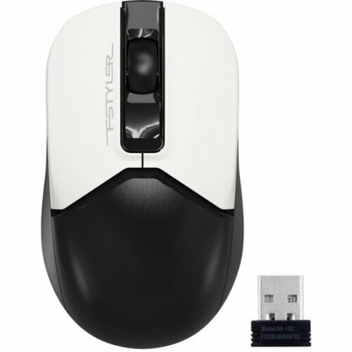 A-4Tech Мышь Fstyler FG12 Panda whiteblack optical 1200dpi cordless USB 3but 1454150 131700₽