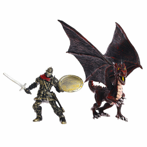 Набор фигурок «Воин дракона», 2 предмета, цвет микс (комплект из 5 шт) набор кулинарный 2 предмета кисточка 17 5 см лопатка 23 5 см цвет микс