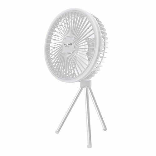 Вентилятор портативный 2 в 1 STINGRAY ST-FN4128A аккумулятор низкий уровень шума белый 208800₽