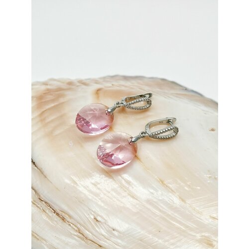 Серьги , розовый