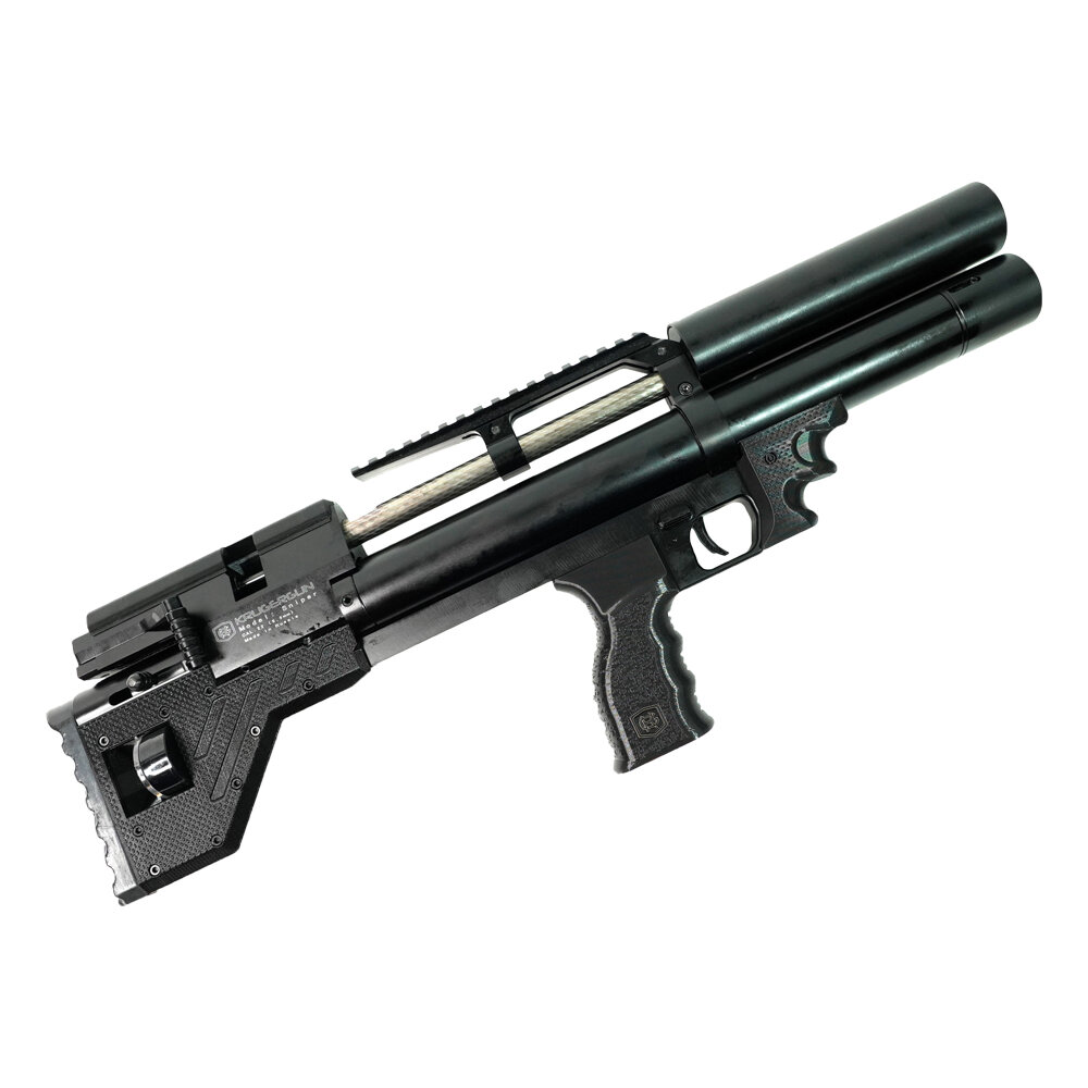 Буллпап KrugerGun снайпер калибр 5, 5мм, штатный взвод, 300мм, без редуктора, пластик