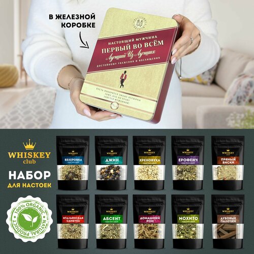 Подарочный набор для приготовления настоек мужчине на День рождения