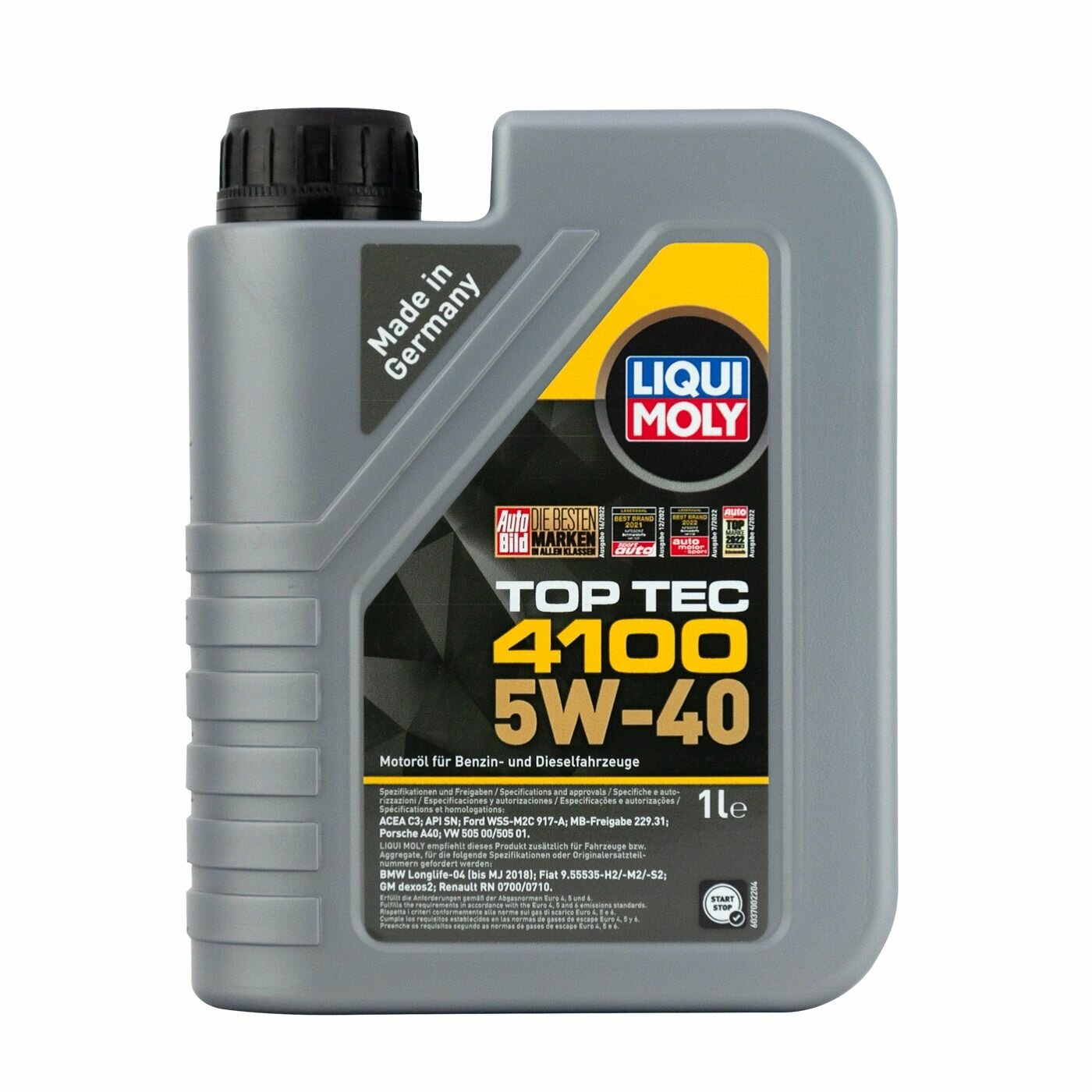 фото Синтетическое моторное масло LIQUI MOLY Top Tec 4100 5W-40