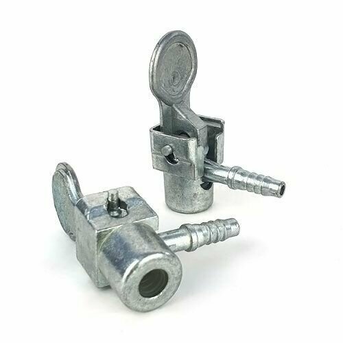 Наконечник подкачки на прищепке 6мм ёлочка