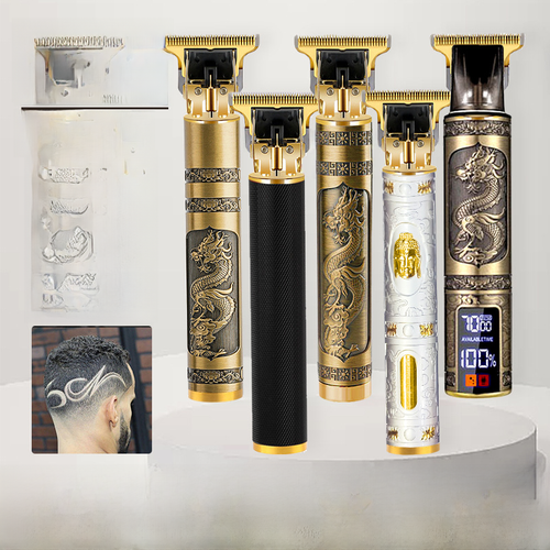 Профессиональная электрическая машинка для стрижки волос Ongshang универсальная из чистого металла цвет черный дракон и феникс без упаковочных принадлежностей 40400₽