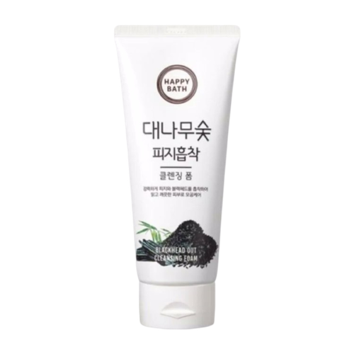 Happy Bath Bamboo Charcoal Blackhead Out Cleansing Foam Пенка для лица очищающая с древесным углем - 200 г 1012₽