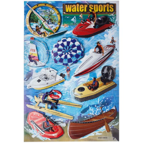 Наклейки объемные рукоделие Визги и брызги 5-7см 10шт 1шт 213₽