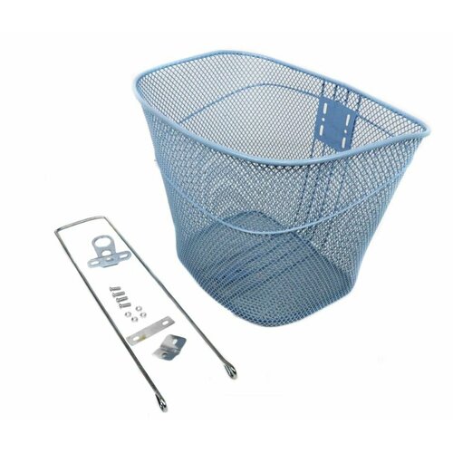 Корзина передняя с крепежом серая