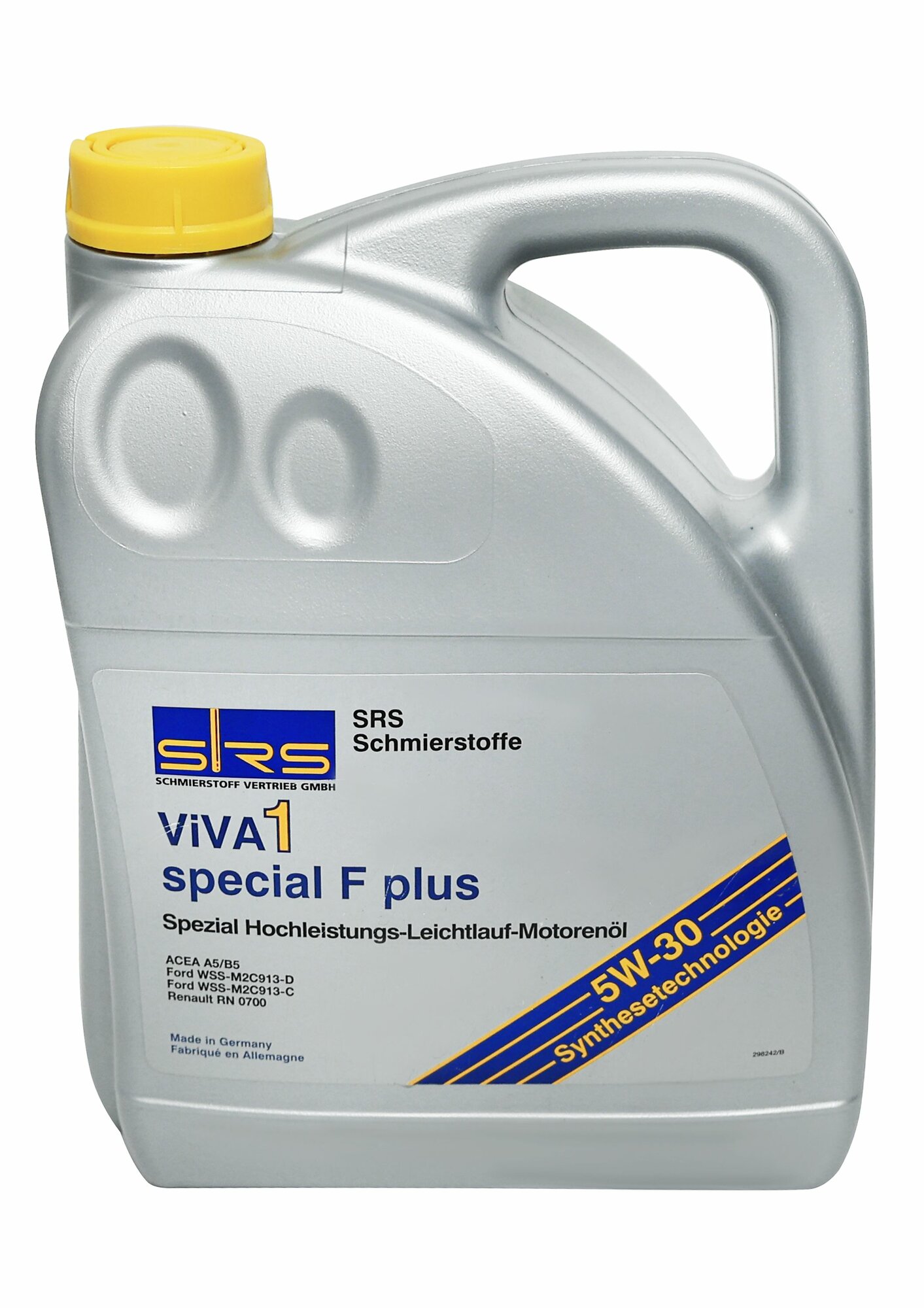 фото Синтетическое моторное масло SRS ViVA 1 Special F plus 5W30