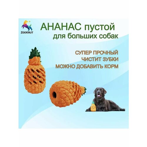 Ананас пустой, игрушка для собак крупных пород ZooKrut