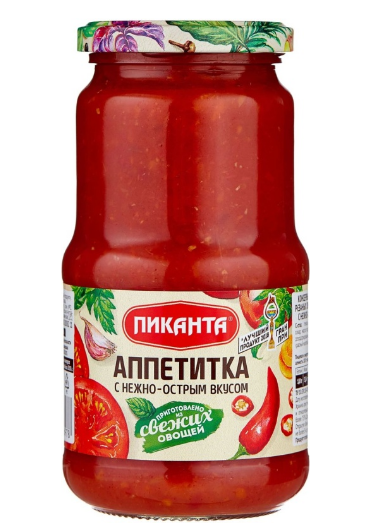 Аппетитка с нежно-острым вкусом пиканта, 360 гр