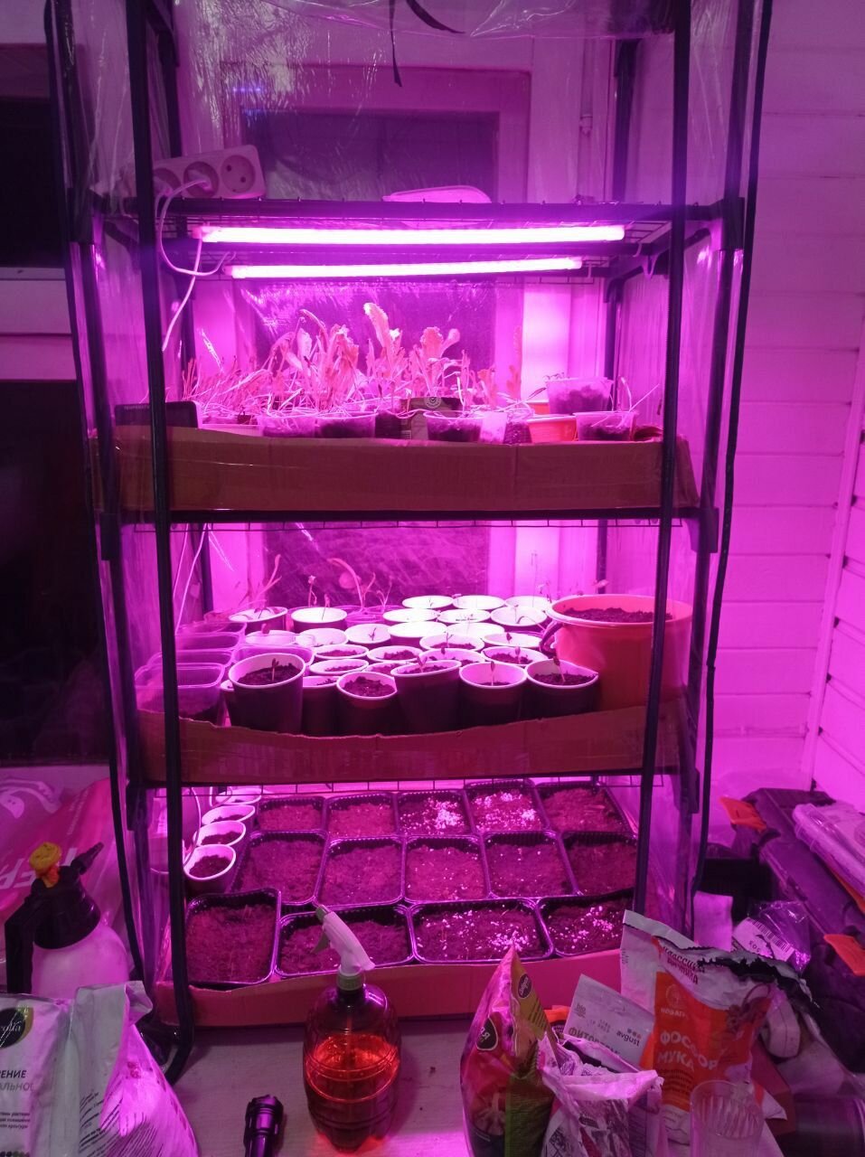 фото GARDEN SHOW Парник на подоконник Маргарита, 4 полки 460х240х1050 мм, оригинал