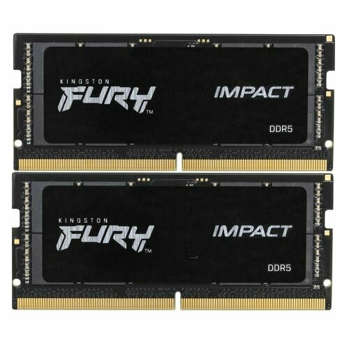 Оперативная память Kingston Fury Impact KF560S38IBK2-32 DDR5 - 2x 16ГБ 6000МГц для ноутбуков SO-DIMM ECC Ret 14550₽