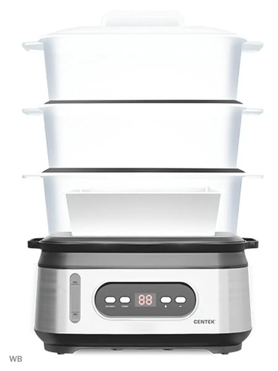 Пароварка Centek CT-1459 9л 1050Вт, LED,электронный таймер