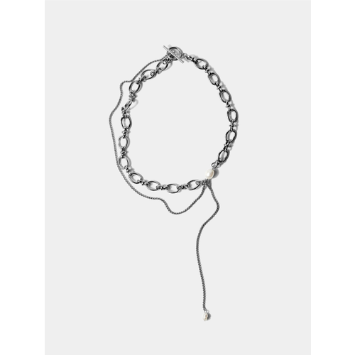 Чокер РЕСУРС жемчуг пресноводный культивированный длина 39 см белыйсерый 4655₽