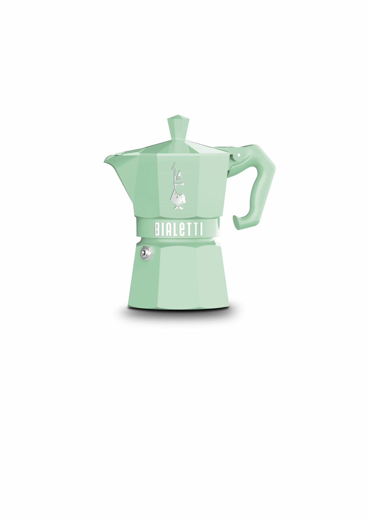 Гейзерная кофеварка Bialetti Moka Express Exclusive Зеленая 3 порции, 130 мл — фото 1