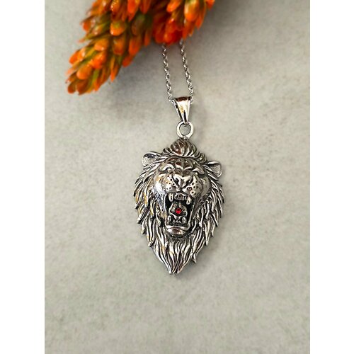 Подвеска, фианит, серебристый