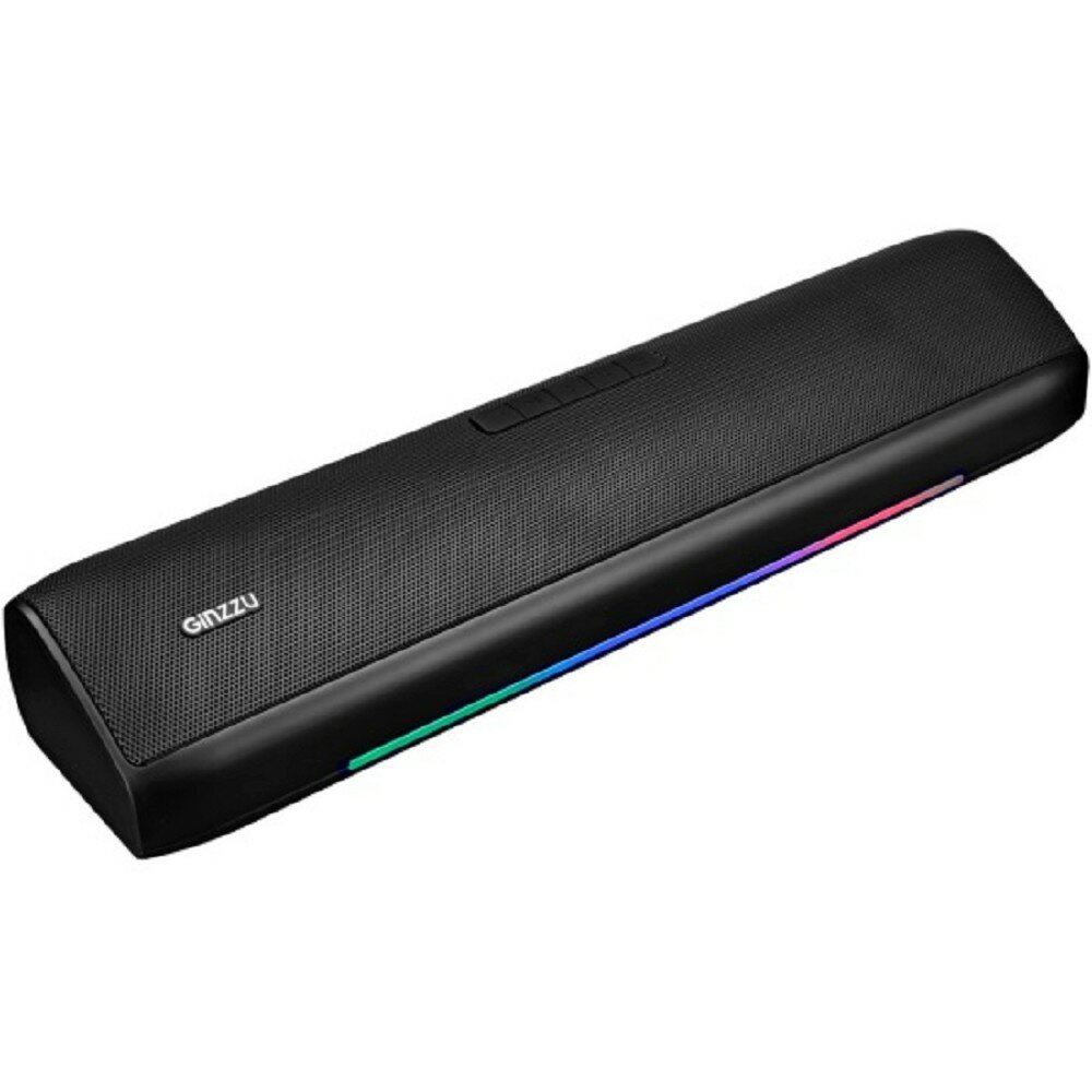 Ginzzu Колонки GM-523, Саундбар, 2,0Ah BT AUX USB RGB