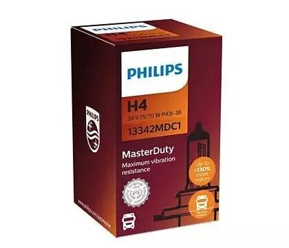 Лампа H4 24V 75/70W MASTER DUTY PHILIPS 13342MDC1