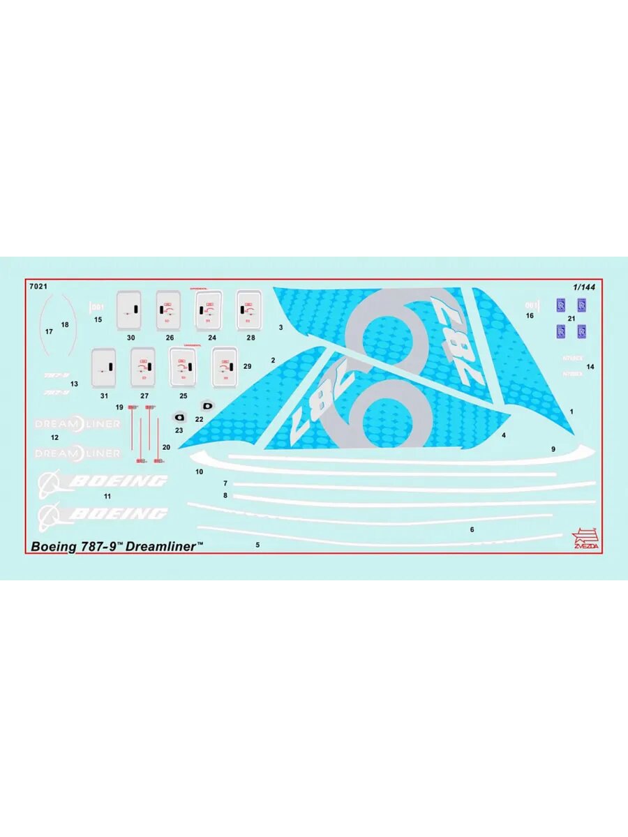 Самолёт "Боинг 787-9" 7021 — фото 1